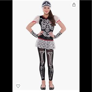 SASSY SKELETON GIRL HALLOWEEN COSTUME